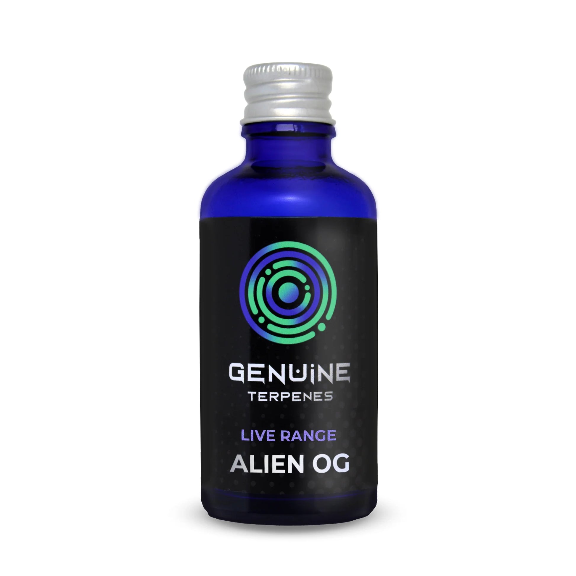 Genuine Terpenes bottle with Alien OG terpene flavour