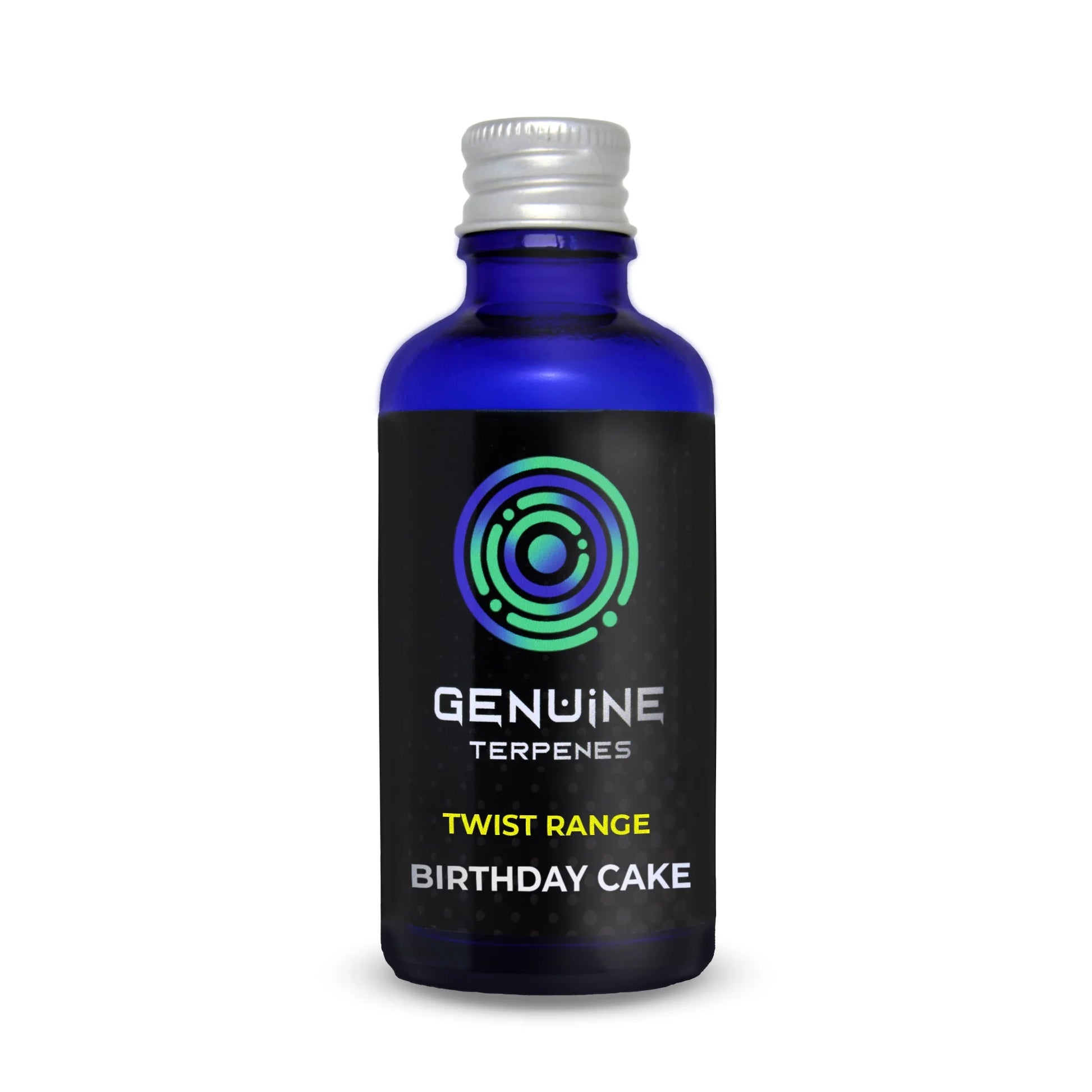 Genuine Terpenes bottle with Birthday Cake flavour terpenes