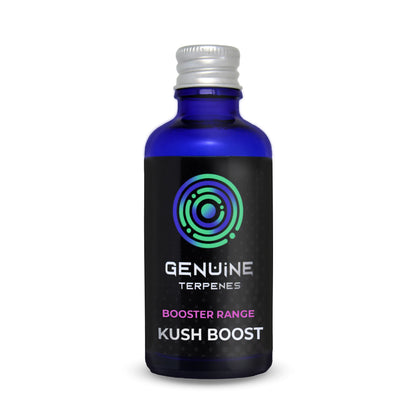 Genuine Terpenes bottle with Kush Boost flavour terpenes