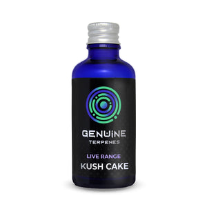 Genuine Terpenes bottle with Kush Cake flavour terpenes