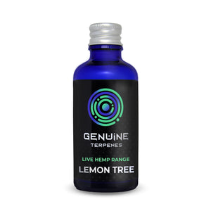 Genuine Terpenes bottle with Lemon Tree Live Hemp flavour terpenes