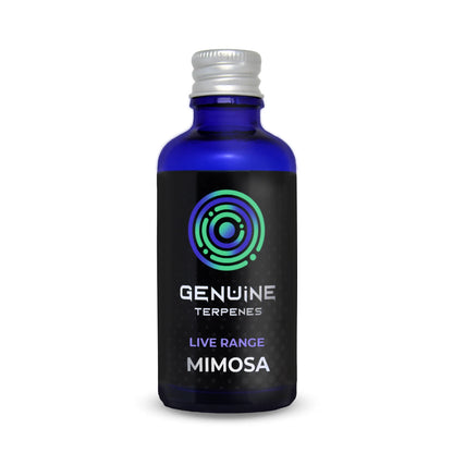 Genuine Terpenes bottle with Mimosa flavour terpenes