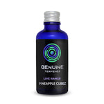 Genuine Terpenes Pineapple Cubez Live Range in a blue glass bottle, a tropical-led terpene profile with notes of pineapple, mango and pine.